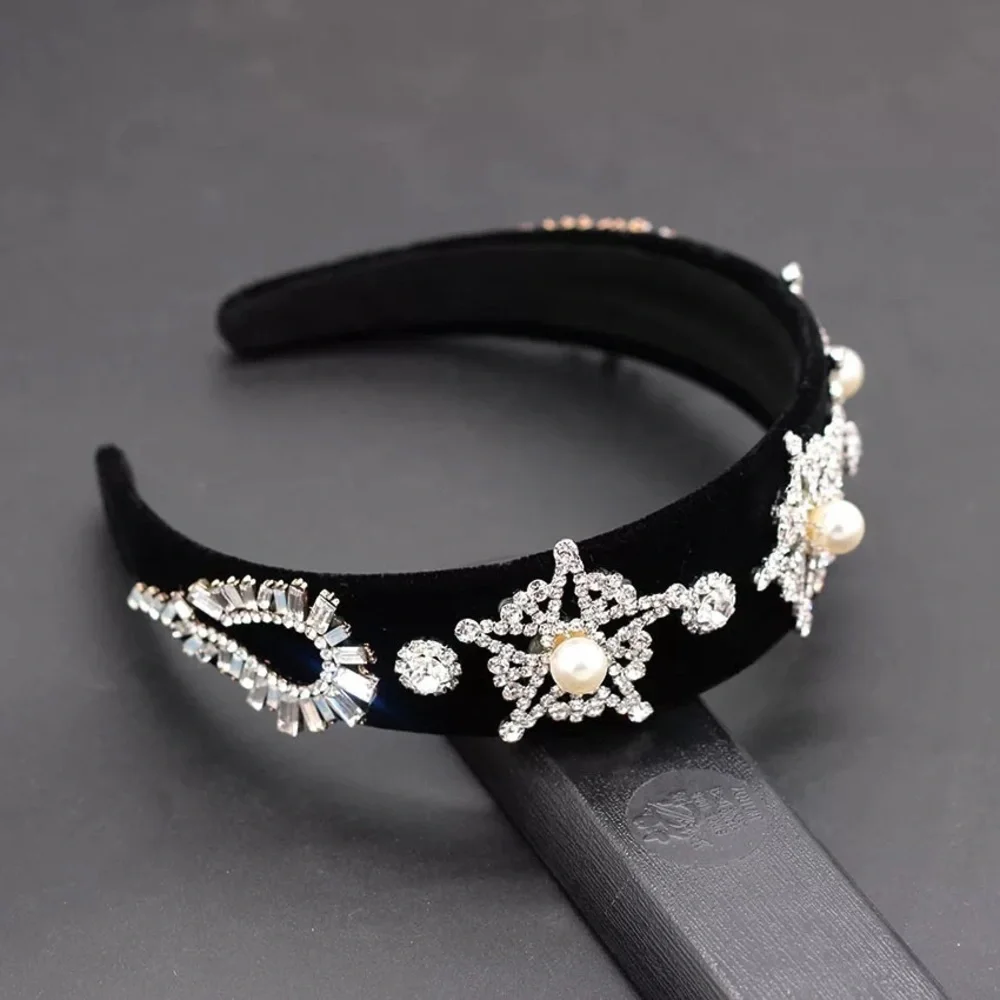 Star Pearl Rhinestone Headband